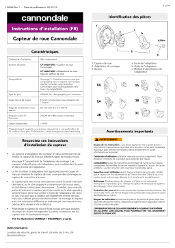 Cannondale Wheel Sensor Guide d'installation