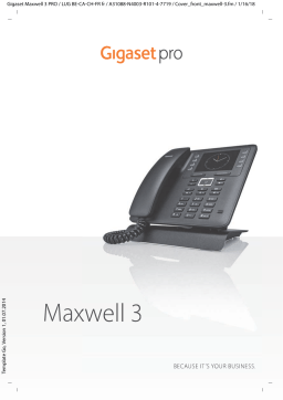 Gigaset Pro Maxwell 3 Manuel utilisateur