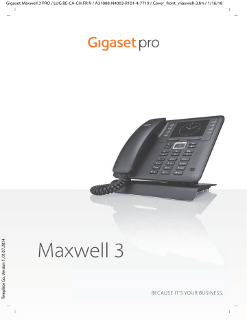 Manuel du propriétaire | Gigaset Pro Maxwell 3 Manuel utilisateur | Fixfr