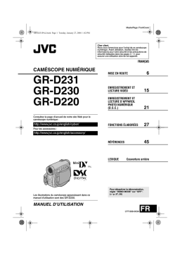 JVC GR D231 Manuel utilisateur