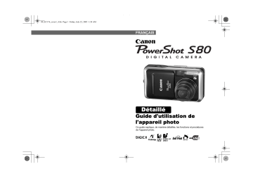 Mode d'emploi | Canon Powershot S80 Manuel utilisateur | Fixfr