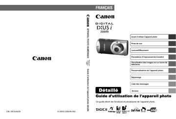 Mode d'emploi | Canon IXUS i Zoom Manuel utilisateur | Fixfr