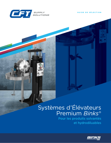 Mode d'emploi | Binks Premium Elevator Systems Manuel utilisateur | Fixfr