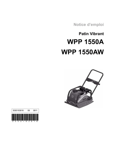 Wacker Neuson WPP1550Aw Single direction Vibratory Plate Manuel utilisateur | Fixfr