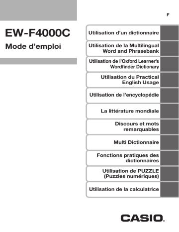 Manual | Casio EW-F4000C Manuel utilisateur | Fixfr