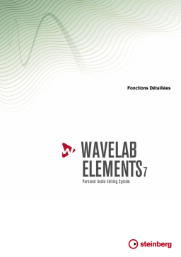 Steinberg WaveLab Elements 7 Manuel utilisateur