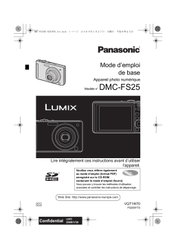 Panasonic DMC-FS25 Manuel utilisateur
