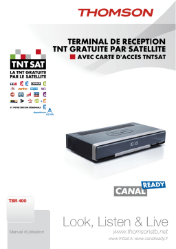 Thomson TSR400 TNTSAT Manuel utilisateur