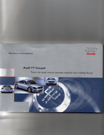 Manuel du propriétaire | Audi TT Manuel utilisateur | Fixfr