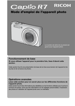 Ricoh Caplio R7 Mode d'emploi