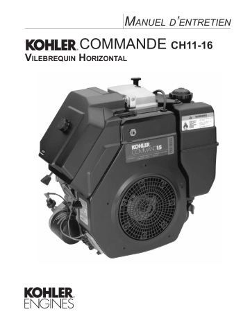 Manuel du propriétaire | Kohler CH11 Manuel utilisateur | Fixfr