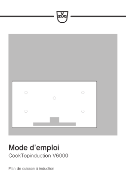 V-ZUG 31114 CookTopInduction Manuel utilisateur