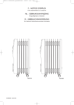 CALOR BU 2520 Manuel utilisateur