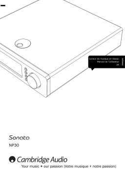 Cambridge Audio Sonata NP30 Manuel utilisateur