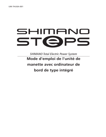 SC-E5000 | Shimano SC-E5003 Ordinateur de bicyclette Manuel utilisateur | Fixfr