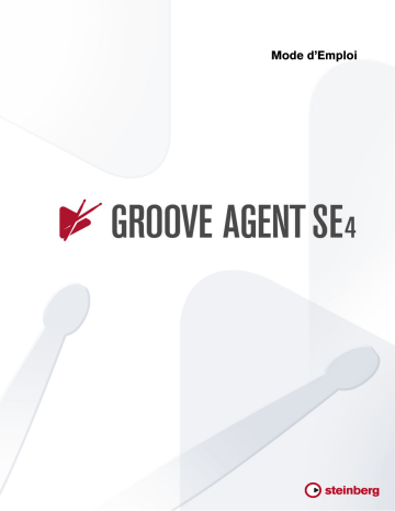 Steinberg Groove Agent SE4 Mode d'emploi | Fixfr