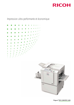 Ricoh PRIPORT DX 2330 Manuel utilisateur