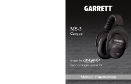 GARRETT MS-3 Heaphones Manuel utilisateur
