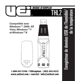 UEi THL2 USB Temperature and Humidity Data Logger Manuel du propriétaire