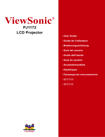 Manuel du propriétaire | ViewSonic PJ1172 Manuel utilisateur | Fixfr