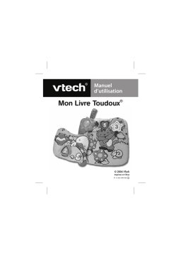 VTech MON LIVRE TOUDOUX Manuel utilisateur