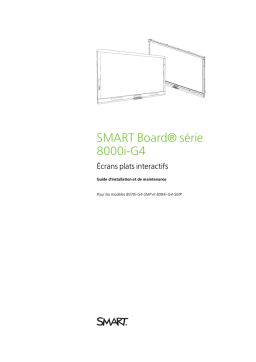 SMART Technologies Board 8000i-G4 Manuel utilisateur