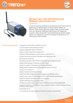 Trendnet TV-IP301W ProView Wireless Advanced Day/Night Network Camera Fiche technique