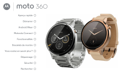 Motorola Moto 360 2ème génération Mode d'emploi