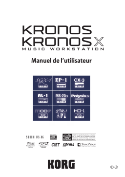 Korg Kronos X Manuel utilisateur