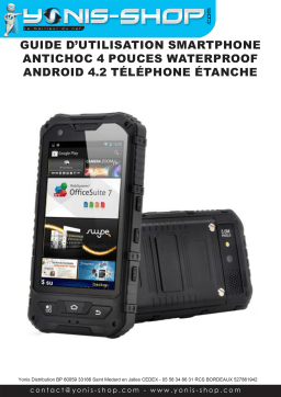 Yonis Smartphone 4" Antichoc Android 4.2 Manuel utilisateur