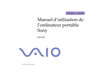 Manuel du propriétaire | Sony PCG-SR1K Manuel utilisateur | Fixfr