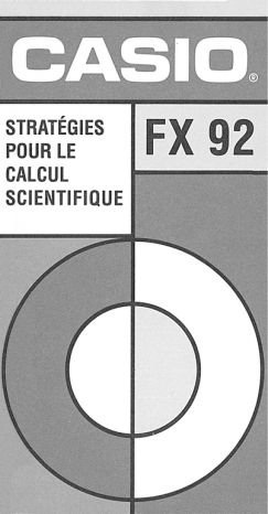 Manuel du propriétaire | Casio FX92 College 2D Manuel utilisateur | Fixfr