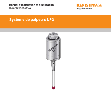 Renishaw LP2 probe system Manuel utilisateur | Fixfr