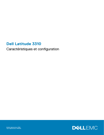 Dell Latitude 3310 laptop Manuel du propriétaire | Fixfr