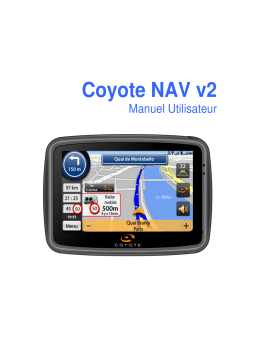 Coyote NAV V2 Manuel utilisateur