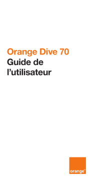 ORANGE Dive 70 Manuel utilisateur