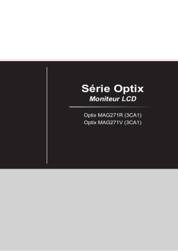 MSI Optix MAG271R monitor Manuel utilisateur