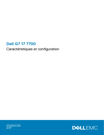 Dell G7 17 7700 gseries laptop Guide de démarrage rapide | Fixfr
