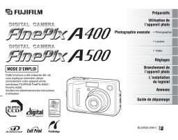 Fujifilm FinePix A400 Appareil photo numérique Manuel utilisateur