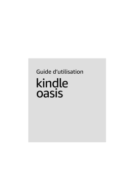 Amazon Kindle Oasis 10ème génération Manuel utilisateur