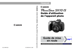 Canon PowerShot SX10 IS Manuel utilisateur