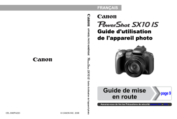 Mode d'emploi | Canon PowerShot SX10 IS Manuel utilisateur | Fixfr