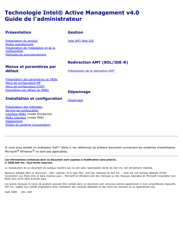 Mode d'emploi | Dell Latitude E4300 laptop Manuel utilisateur | Fixfr