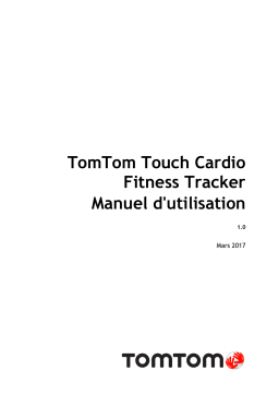 TomTom Touch Cardio Fitness Tracker Mode d'emploi