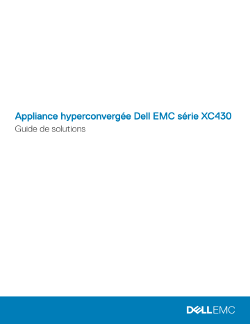 Dell XC430 Hyper-converged Appliance Manuel utilisateur | Fixfr