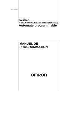 Omron CPM2A Manuel utilisateur