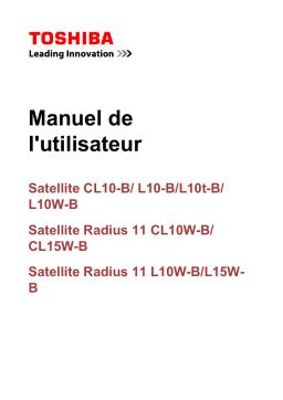 Toshiba Satellite CL10-B Manuel utilisateur
