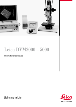 Leica DVM2000 Manuel utilisateur