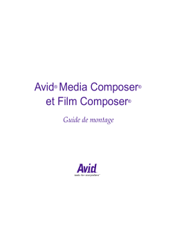 Avid Film Media Composer 10.5 Manuel utilisateur