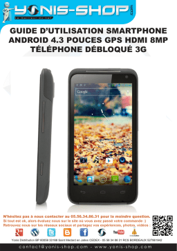 Yonis Smartphone 4.3" 3G Manuel utilisateur